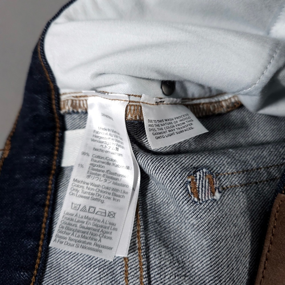 Madewell '90s Straight Jeans Women 32 Blue NM187 DM7103 Indigo High Rise Denim - Picture 4 of 9